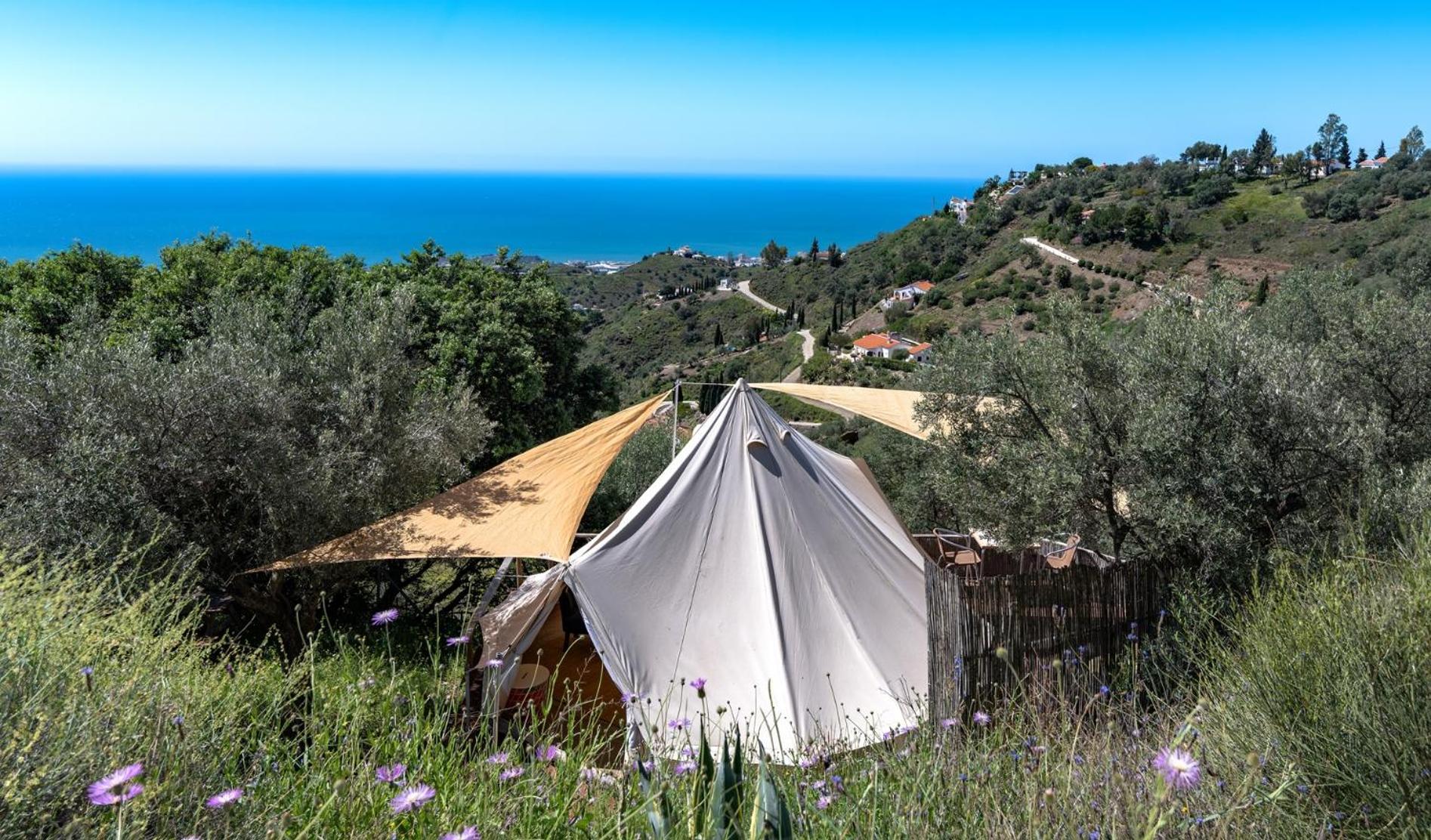 Campo Agave Luxury Tents Sayalonga Zewnętrze zdjęcie