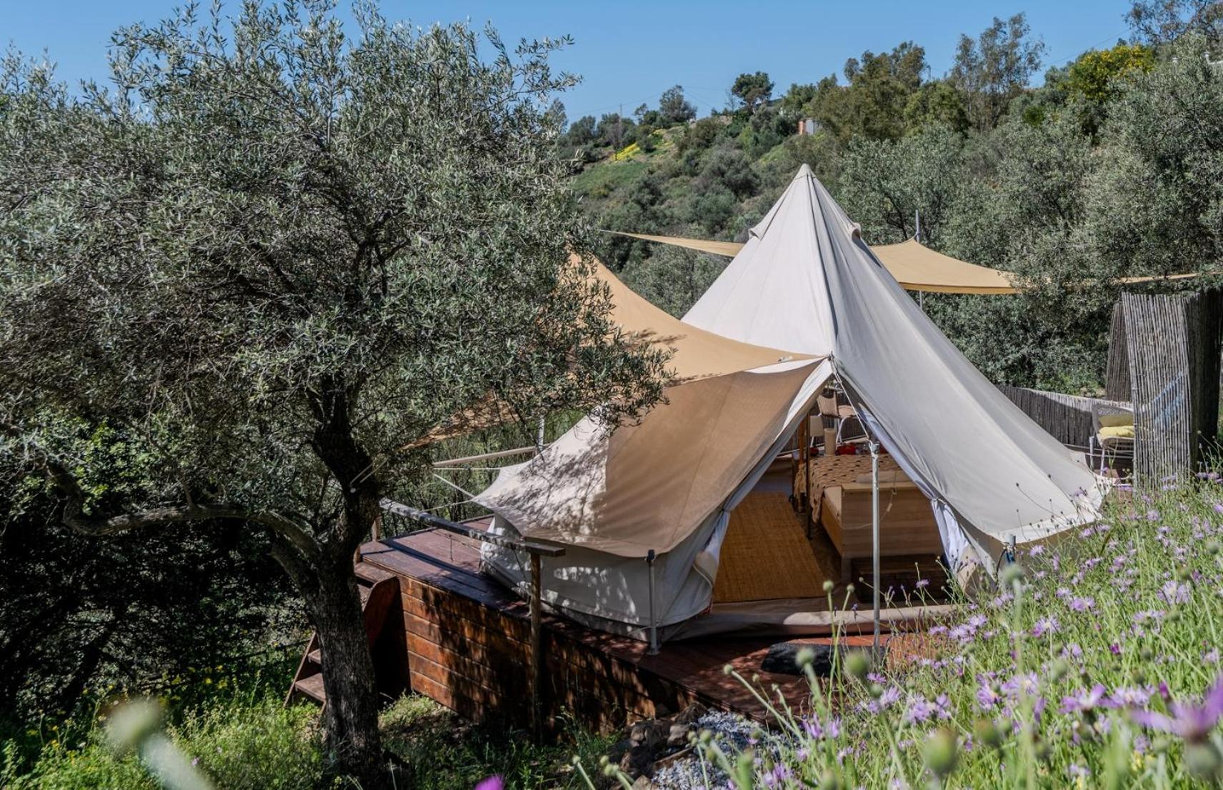 Campo Agave Luxury Tents Sayalonga Zewnętrze zdjęcie